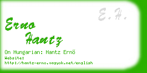 erno hantz business card